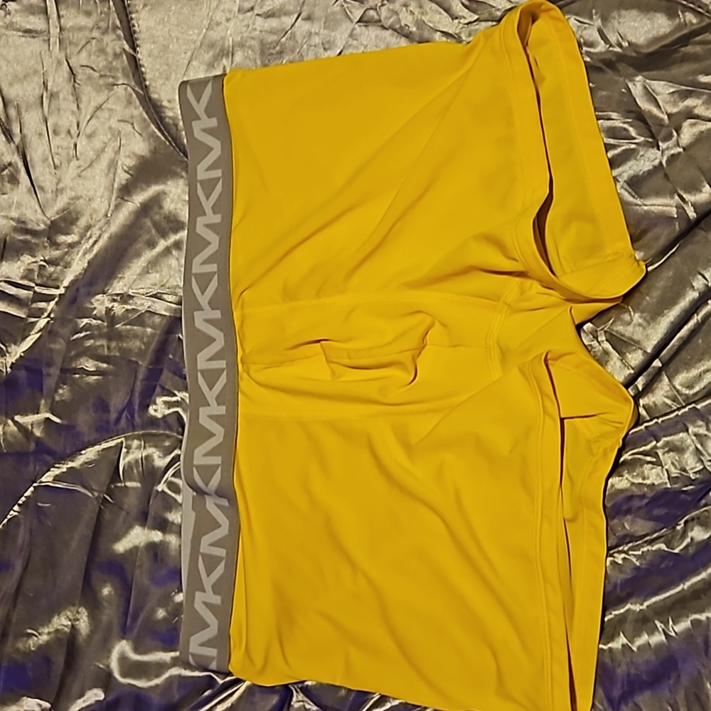 Yellow Michael Kors boxer briefs.